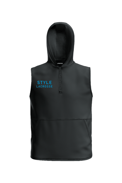 Style Lacrosse Stretch Sleeveless Hooded 1/4-Zip Signature Lacrosse