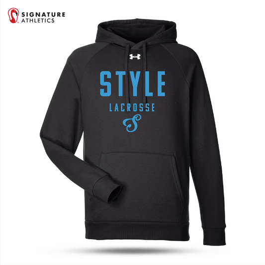 Style Lacrosse Women's UA Men's Rival Black Fleece Hooded Sweatshirt: Style Signature Lacrosse