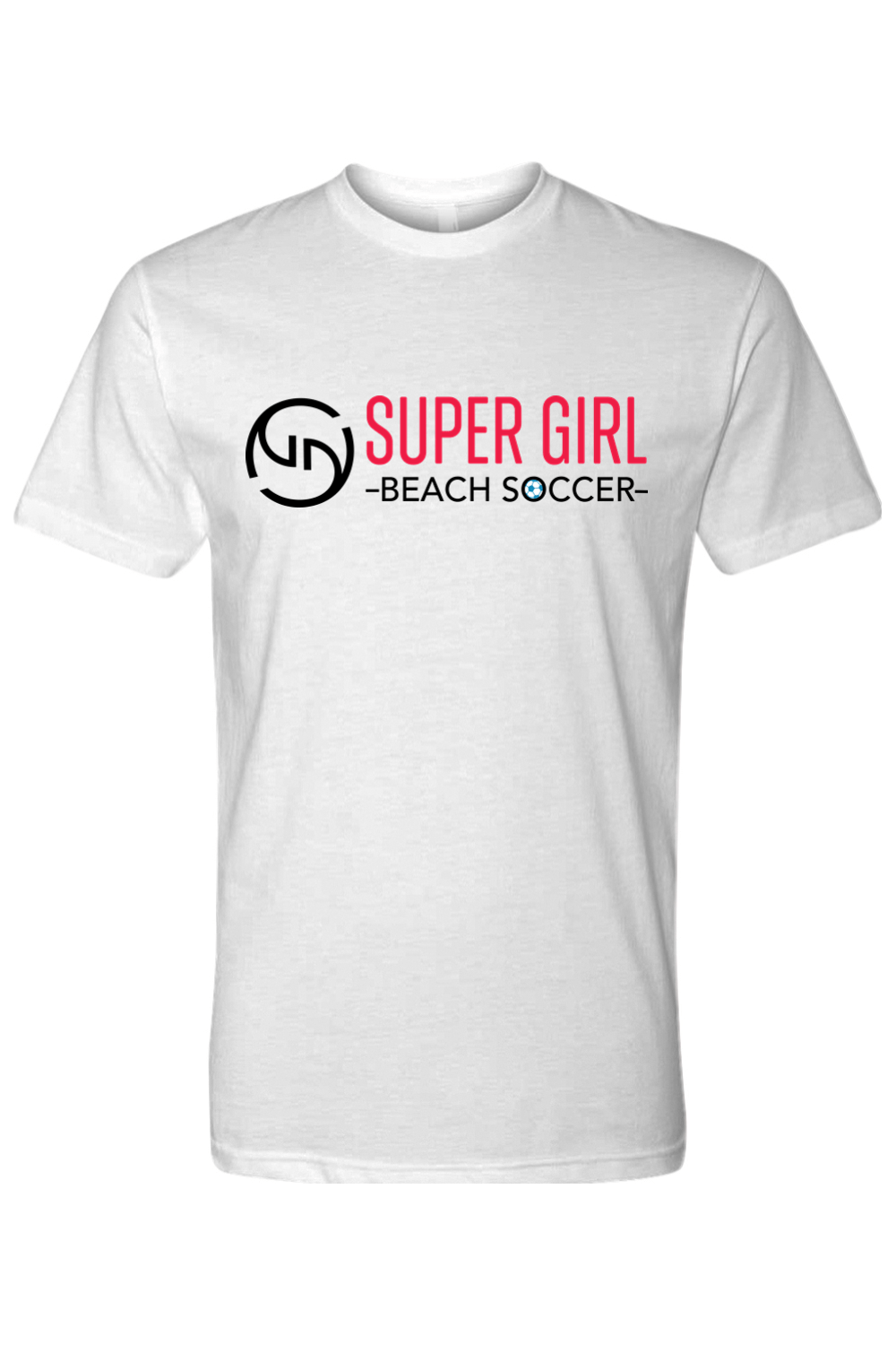 Super Girl Beach Soccer Adult Unisex T-Shirt Signature Lacrosse