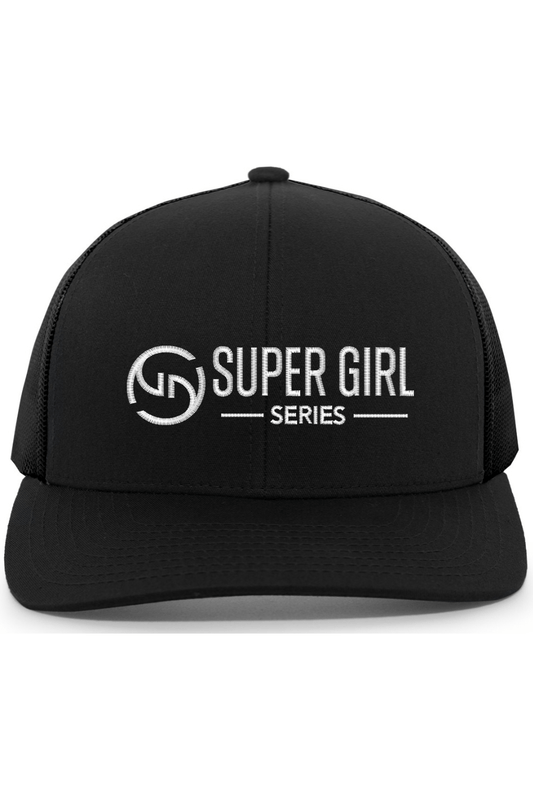 Super Girl Embroidered Trucker Hat Signature Lacrosse