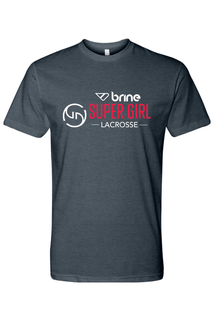 Super Girl Lacrosse Adult Unisex T-Shirt Signature Lacrosse
