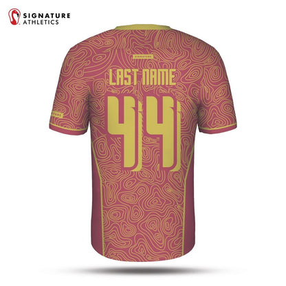 Surge Soccer Maroon CUSTOM Jersey Signature Lacrosse