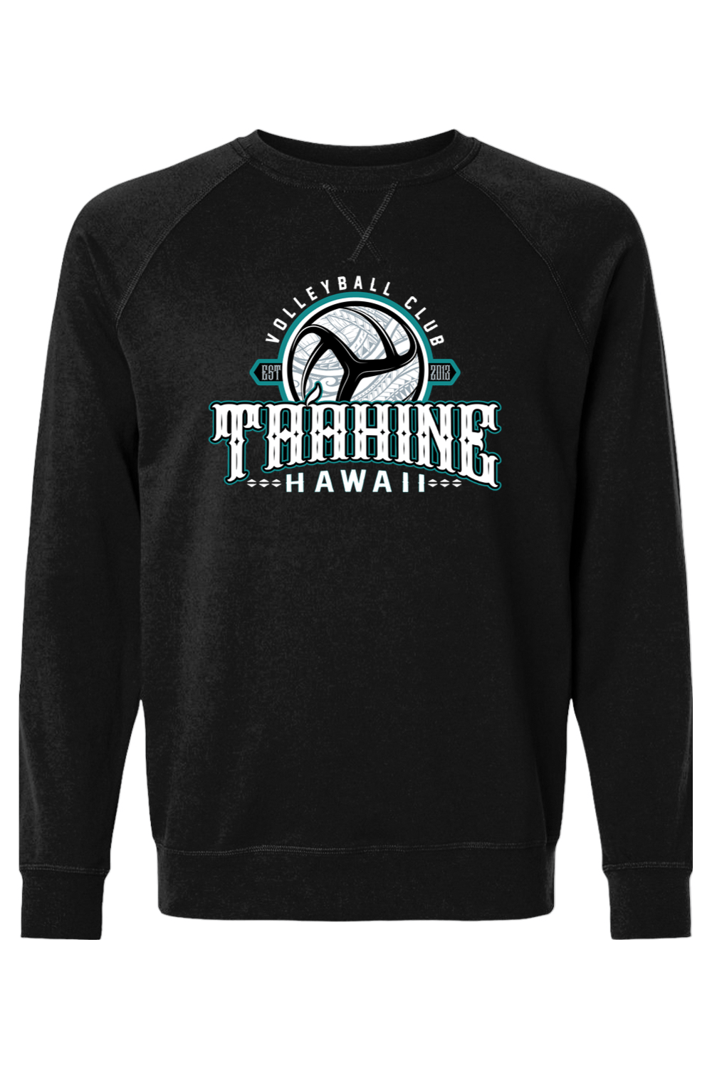 Ta'ahine Volleyball Club Adult Heavyweight Raglan Long Sleeve Signature Lacrosse