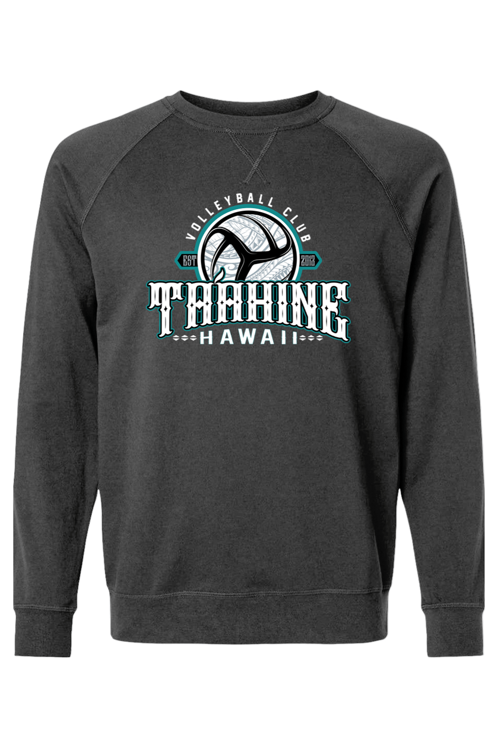 Ta'ahine Volleyball Club Adult Heavyweight Raglan Long Sleeve Signature Lacrosse