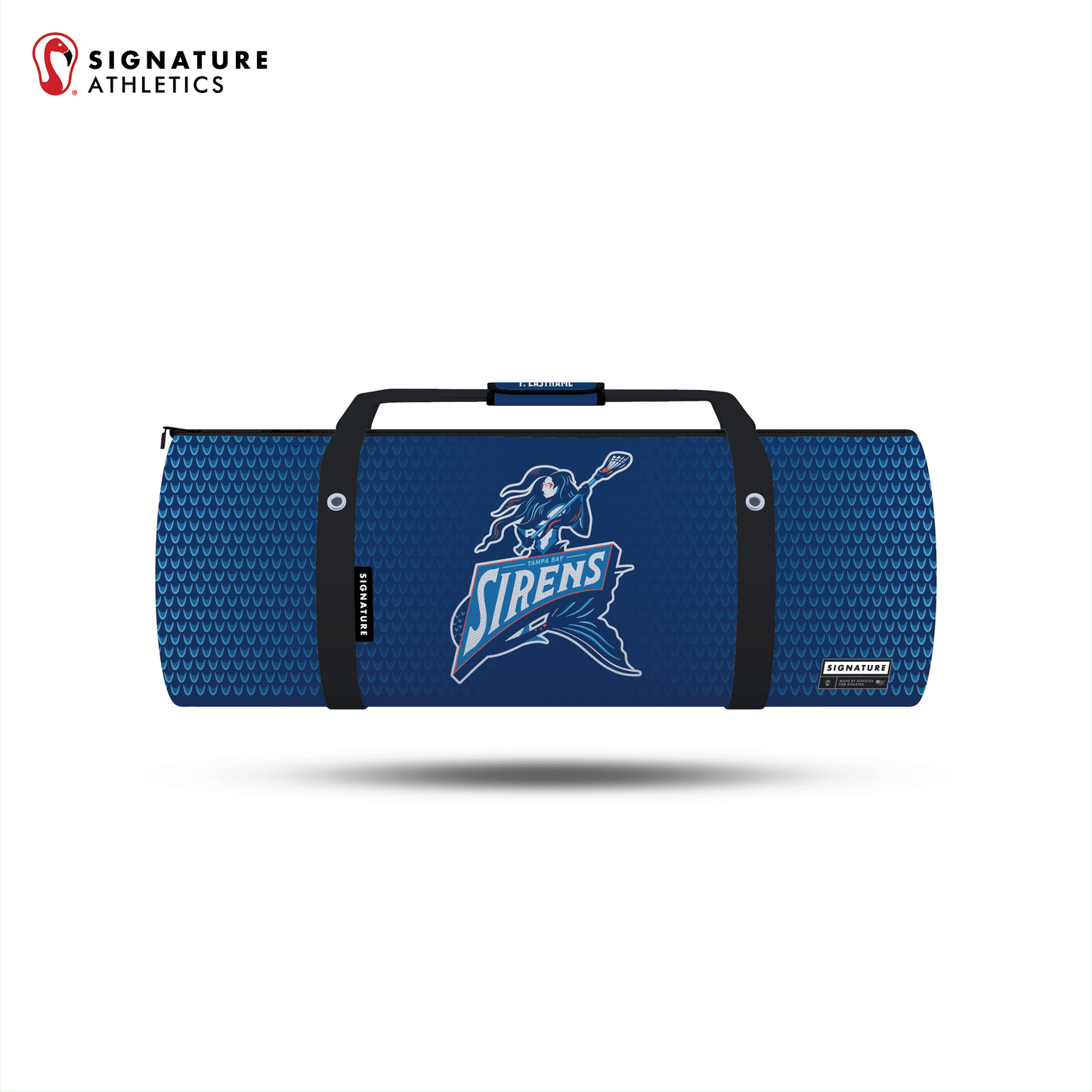 Tampa Bay Sirens Customizable Medium Equipment Duffel Bag - Custom Number Signature Lacrosse