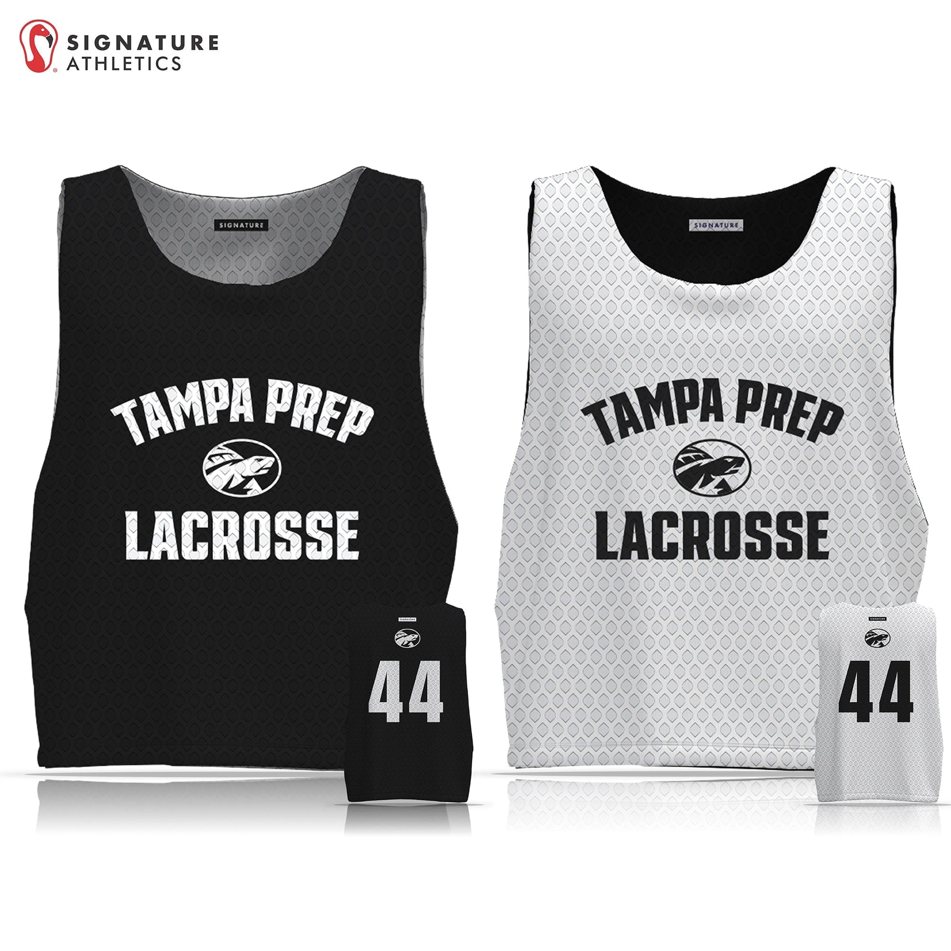 Tampa Prep Terrapins Lacrosse Men's Reversible Tournament Pinnie: Tampa Prep Varsity Signature Lacrosse