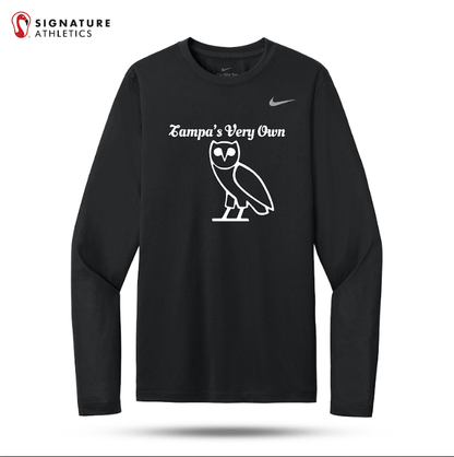Tampa's Very Own Men's Nike Team rLegend Black LS Tee Signature Lacrosse