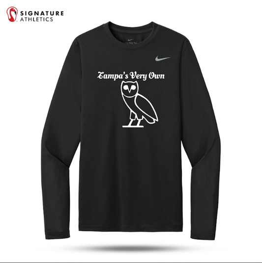 Tampa's Very Own Men's Nike Team rLegend Black LS Tee Signature Lacrosse