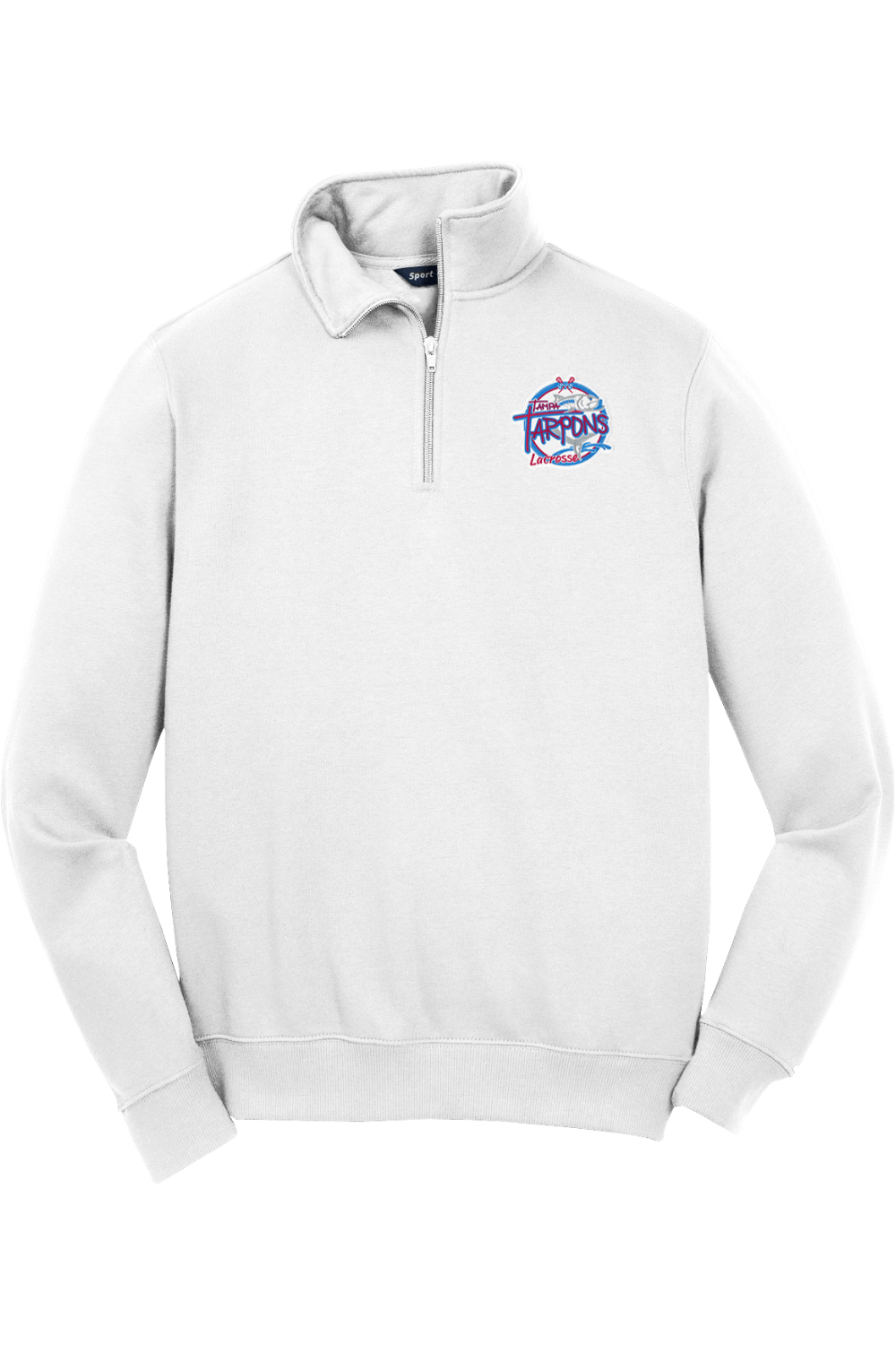 Tampa Tarpons Lacrosse Adult Embroidered Quarter-Zip Pullover Signature Lacrosse