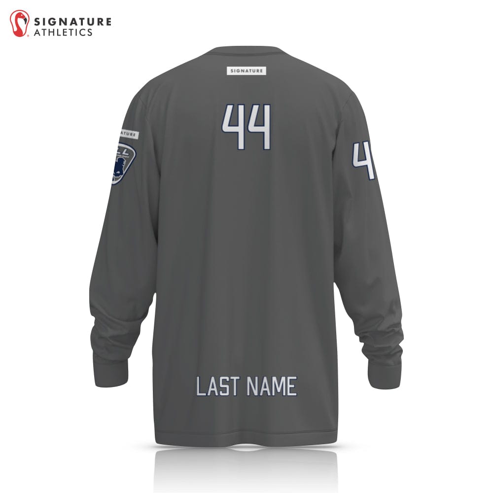 Tampa Thunder Lacrosse Player Long Sleeve Shooting Shirt Gray Signature Lacrosse