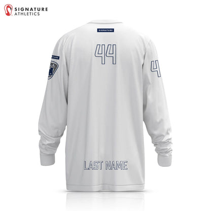 Tampa Thunder Lacrosse Player Long Sleeve Shooting Shirt White Signature Lacrosse
