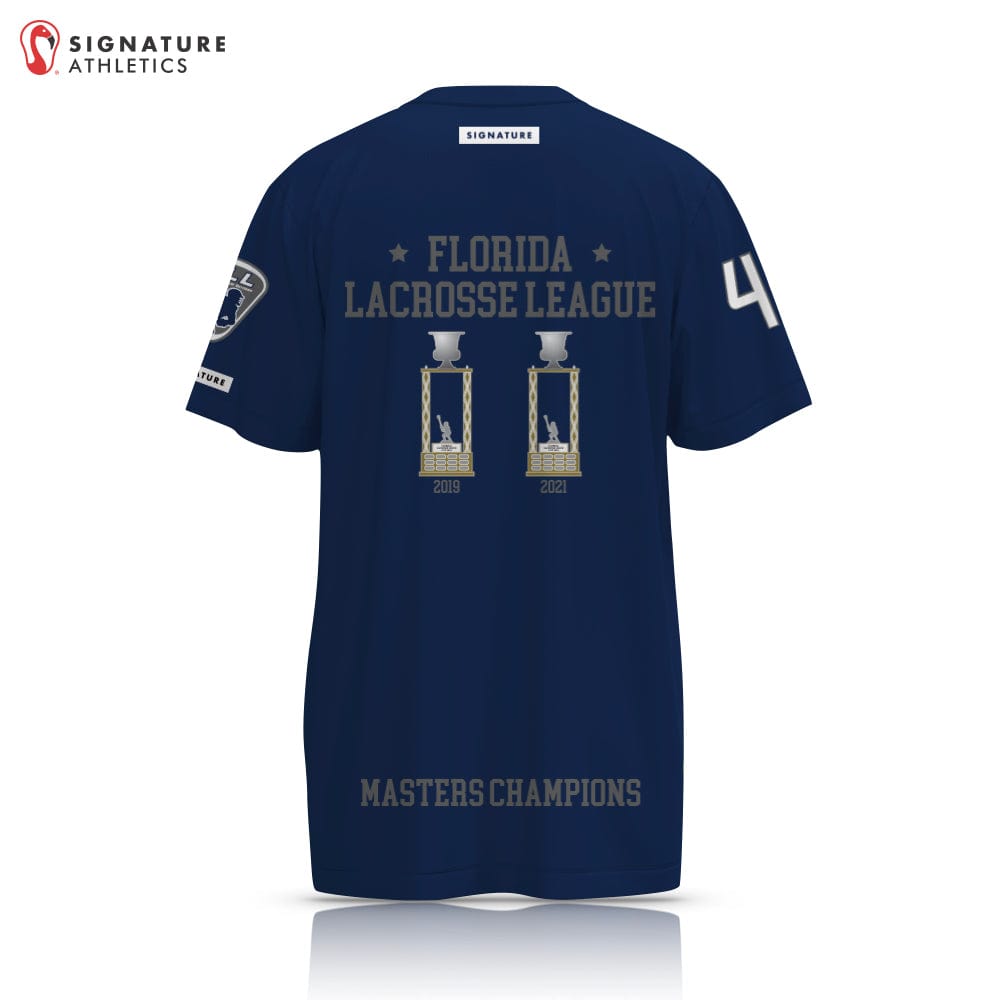Tampa Thunder Lacrosse Player Short Sleeve Shooting Shirt Navy Signature Lacrosse