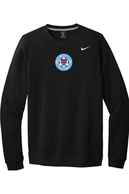 Tape Warriors Embroidered Nike Club Fleece Crew Signature Lacrosse