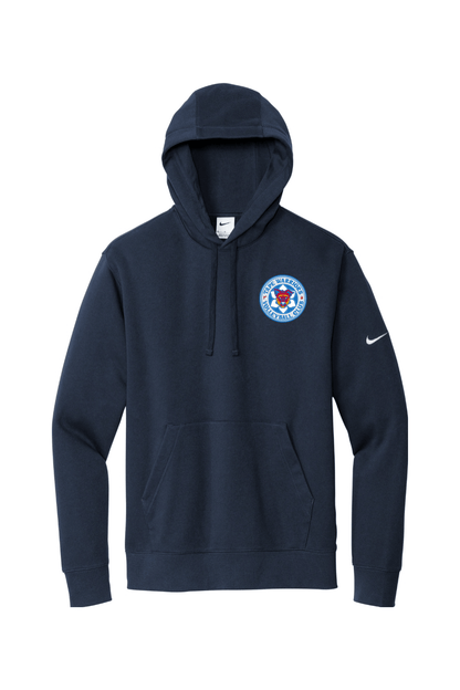 Tape Warriors Embroidered Nike Club Fleece Sleeve Swoosh Pullover Hoodie Signature Lacrosse