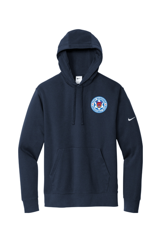 Tape Warriors Embroidered Nike Club Fleece Sleeve Swoosh Pullover Hoodie Signature Lacrosse