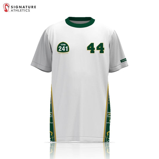 Team 241 Lacrosse  Men's Player Short Sleeve Tech Tee Custom White Signature Lacrosse