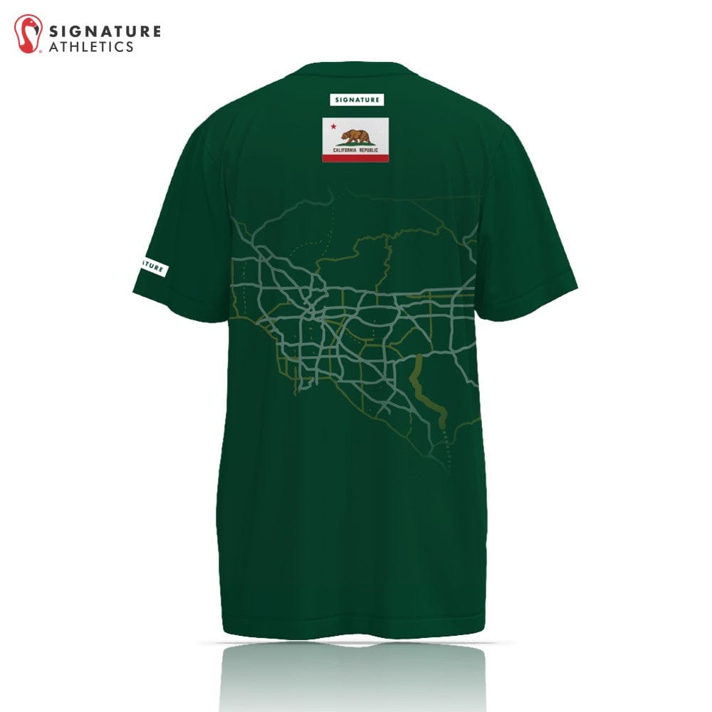 Team 241 Lacrosse  Men's Player Short Sleeve Tech Tee - Green: Team 241 Lacrosse Signature Lacrosse