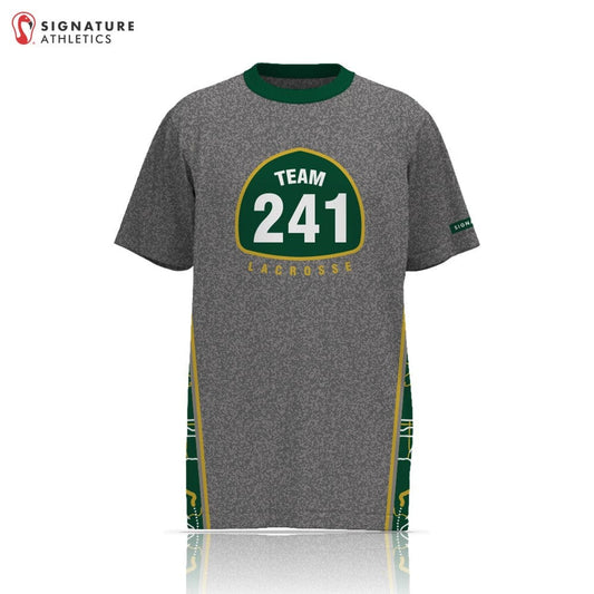 Team 241 Lacrosse  Men's Player Short Sleeve Tech Tee - Grey Signature Lacrosse