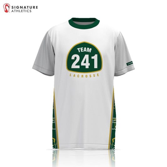 Team 241 Lacrosse  Men's Player Short Sleeve Tech Tee - White Signature Lacrosse