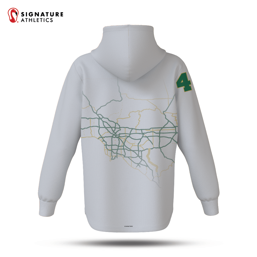 Team 241 Lacrosse  Men's Pro Dye Sub Scuba Hoodie Custom Number  Alternate Signature Lacrosse