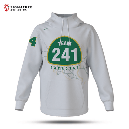 Team 241 Lacrosse  Men's Pro Dye Sub Scuba Hoodie Custom Number  Alternate: Team 241 Lacrosse Signature Lacrosse