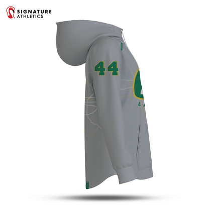 Team 241 Lacrosse  Men's Pro Dye Sub Scuba Hoodie Custom Number  Light Signature Lacrosse