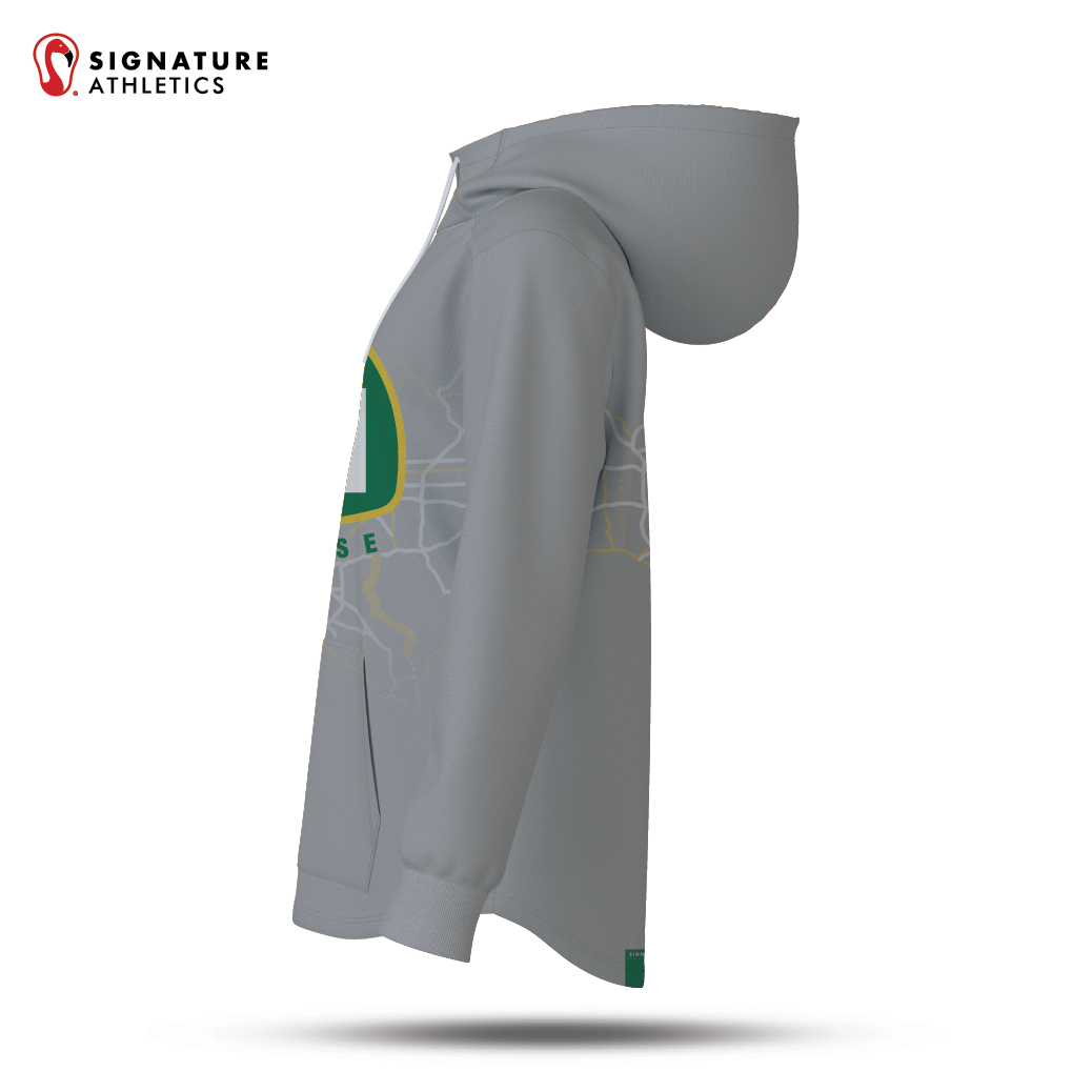 Team 241 Lacrosse  Men's Pro Dye Sub Scuba Hoodie Custom Number  Light Signature Lacrosse