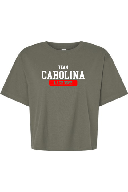 Team Carolina American Apparel Women's Fine Jersey Boxy Tee Signature Lacrosse