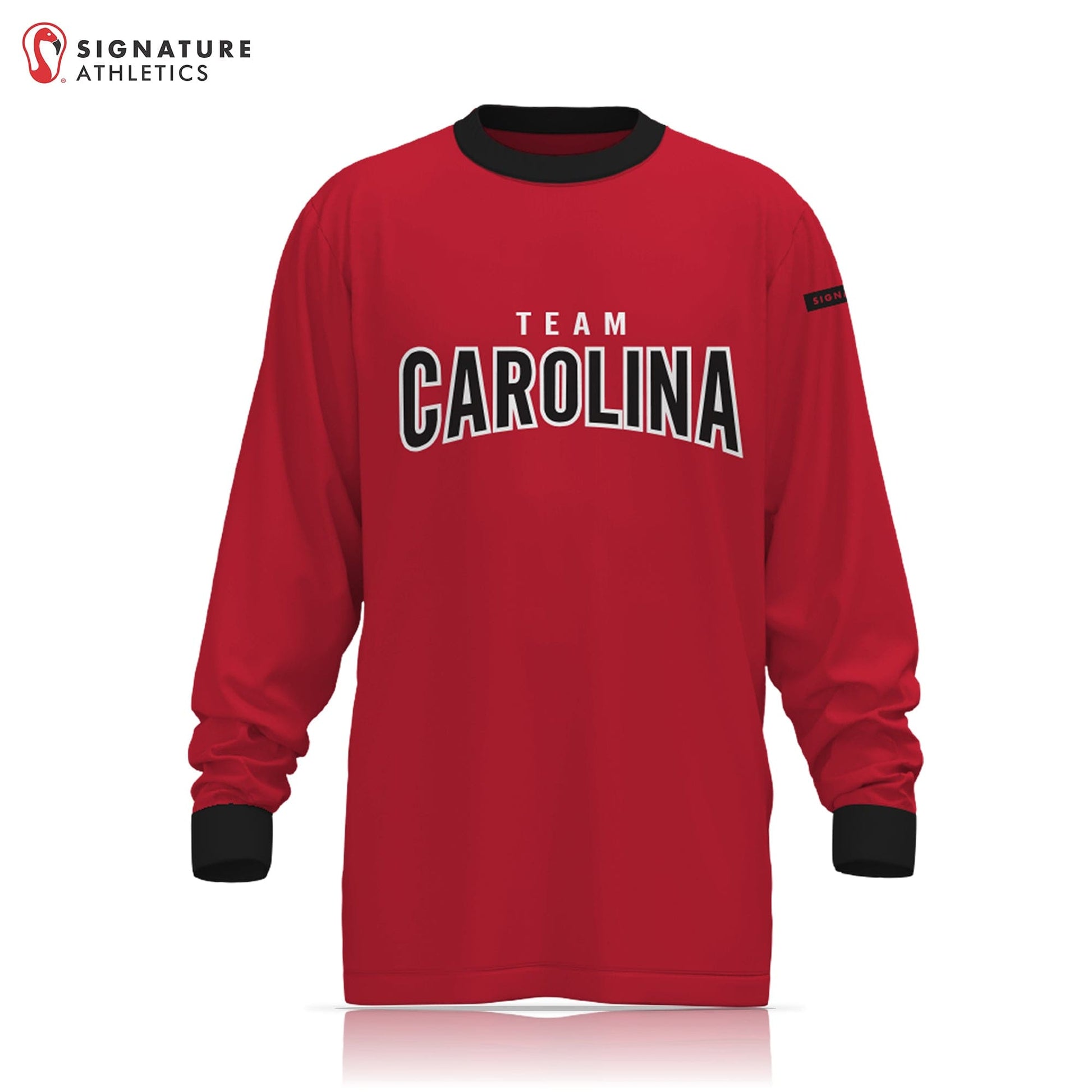 Team Carolina Men's Player Long Sleeve Tech Tee: Team Carolina Signature Lacrosse