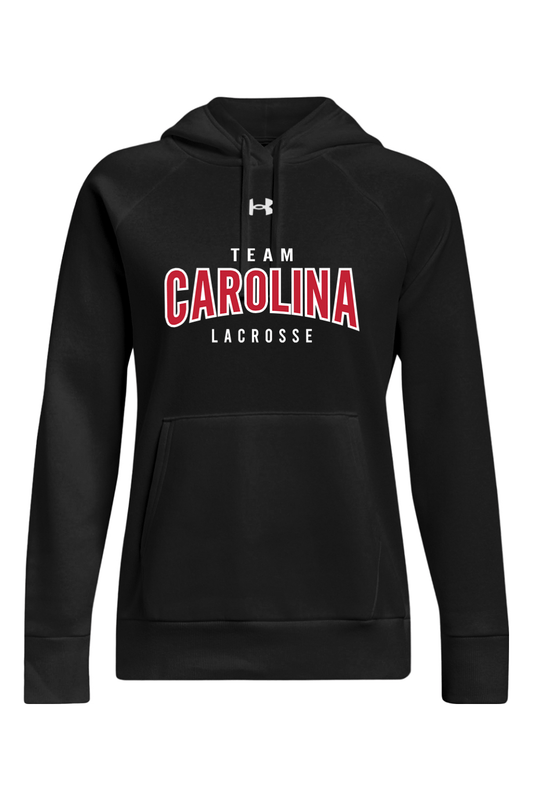 Team Carolina Under Armour Ladies' Rival Fleece Hooded Sweatshirt Signature Lacrosse