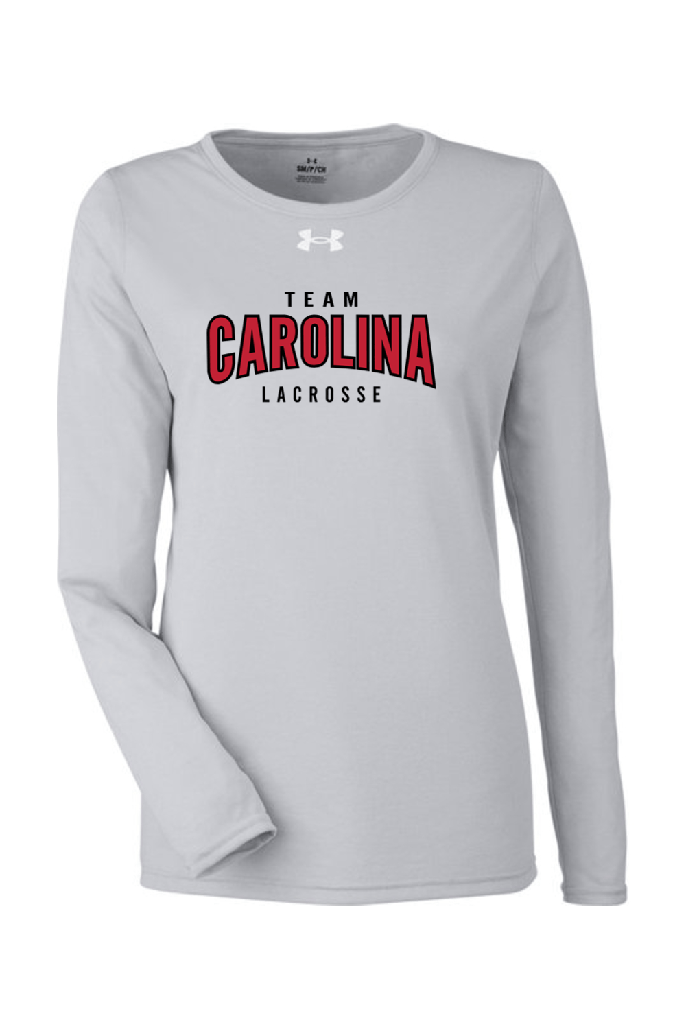 Team Carolina Under Armour Ladies' Team Tech Long-Sleeve T-Shirt Signature Lacrosse