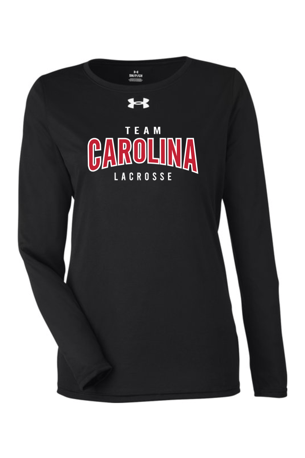 Team Carolina Under Armour Ladies' Team Tech Long-Sleeve T-Shirt Signature Lacrosse