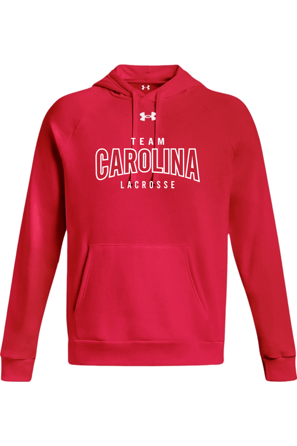 Team Carolina Under Armour Men's Rival Fleece Hooded Sweatshirt Signature Lacrosse