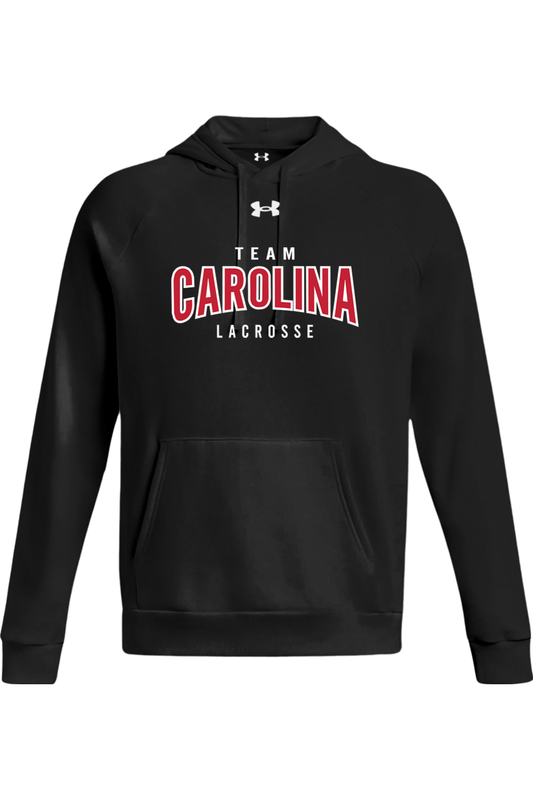 Team Carolina Under Armour Men's Rival Fleece Hooded Sweatshirt Signature Lacrosse