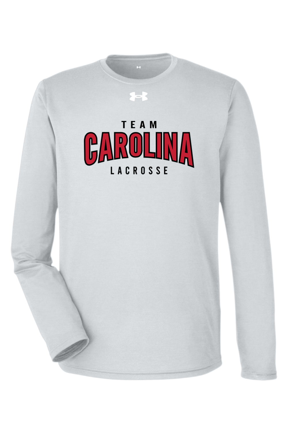Team Carolina Under Armour Men's Team Tech Long-Sleeve T-Shirt Signature Lacrosse