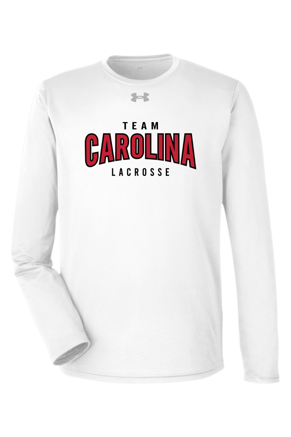 Team Carolina Under Armour Men's Team Tech Long-Sleeve T-Shirt Signature Lacrosse