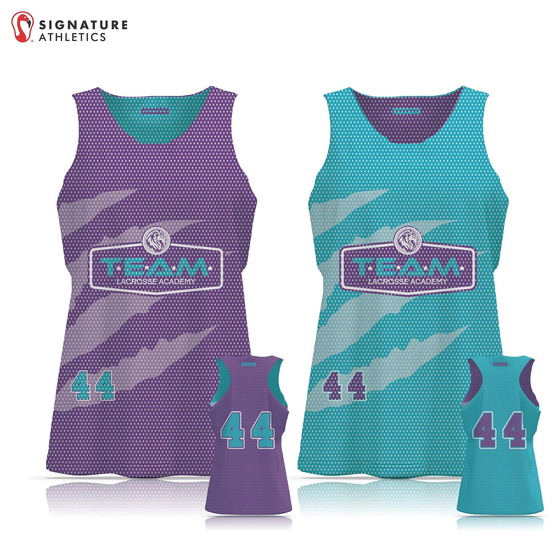 TEAM Lacrosse Academy Women's Basic Reversible Pinnie: TEAM Lacrosse Signature Lacrosse