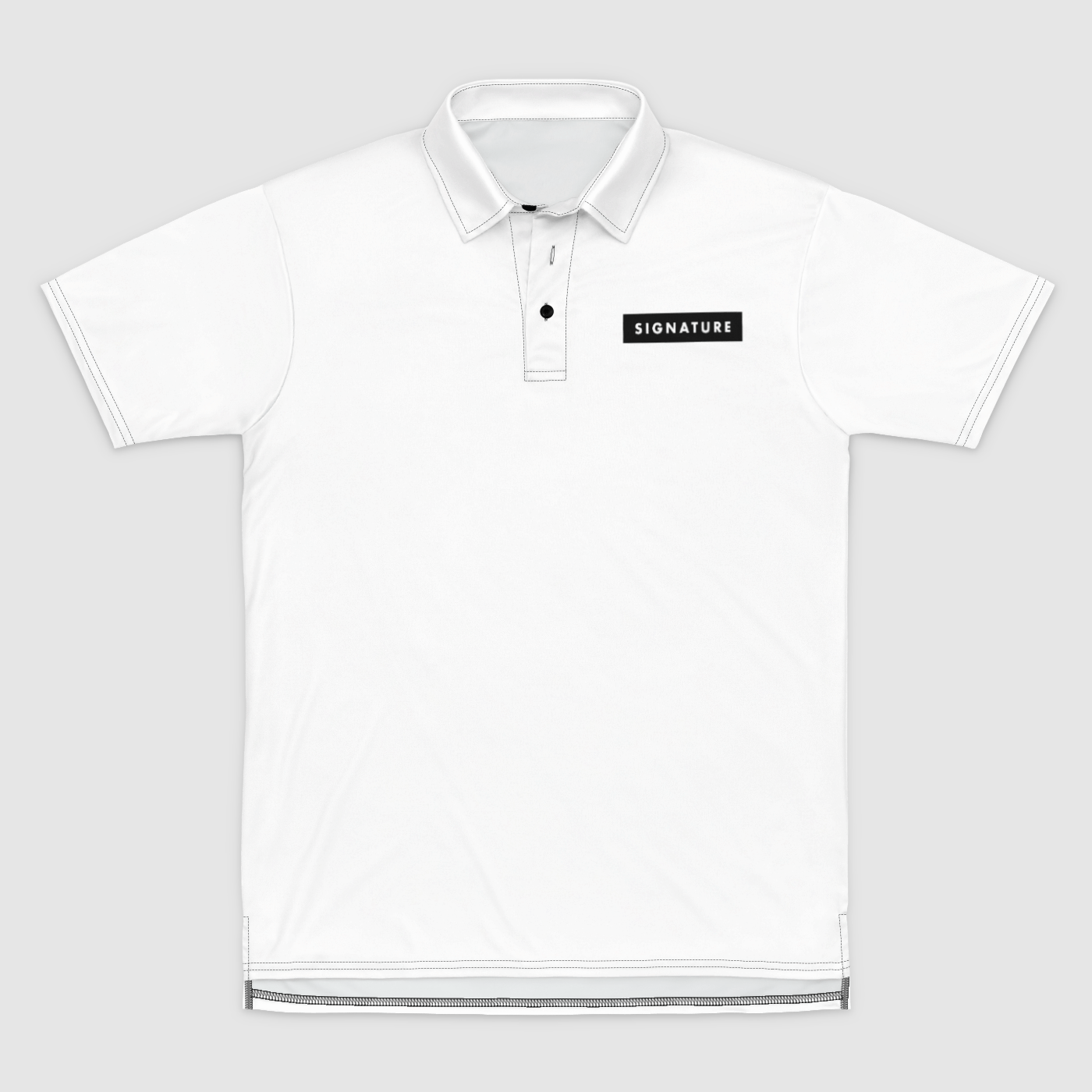 Team Name Mens Polo Shirt Signature Lacrosse
