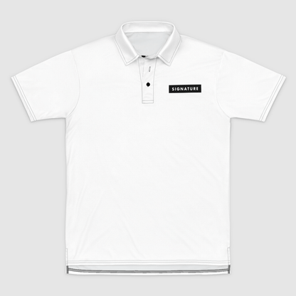 Team Name Mens Polo Shirt Signature Lacrosse