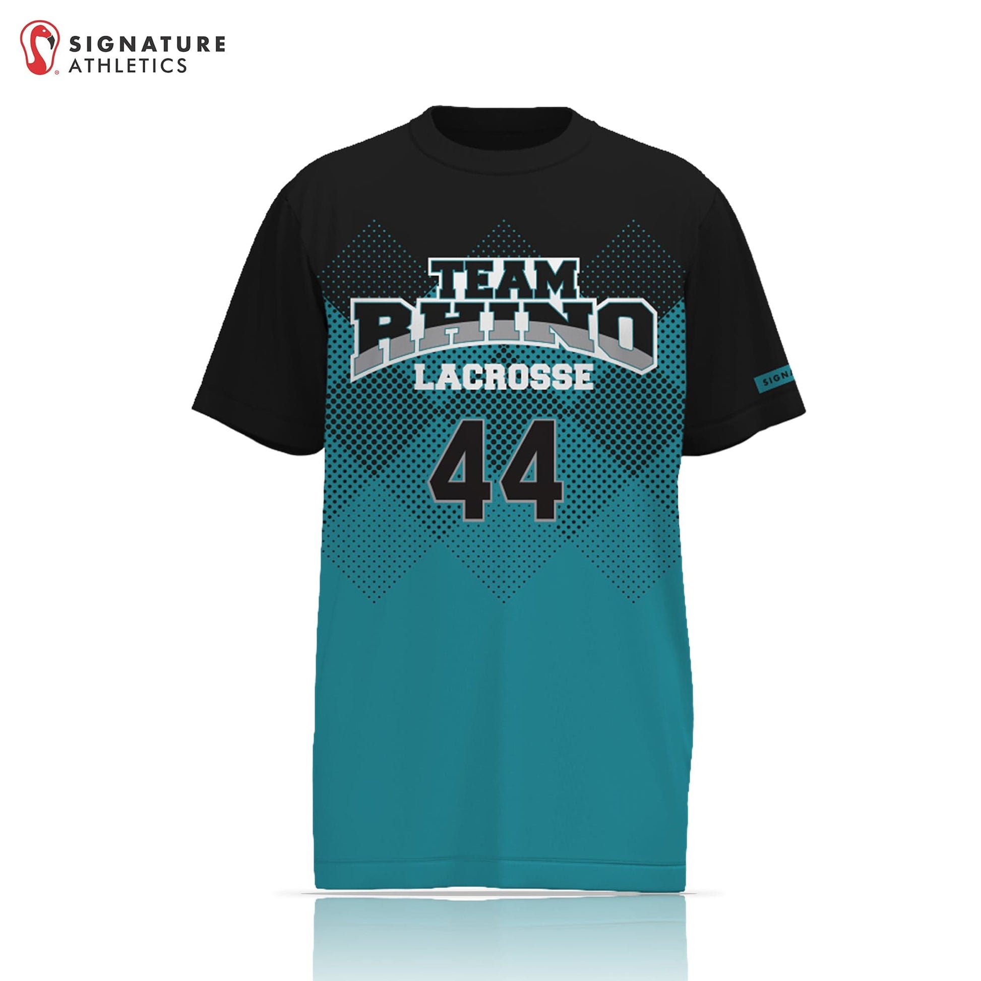 Team Rhino Men's Short Sleeve Shooting Shirt: Rhino Signature Lacrosse