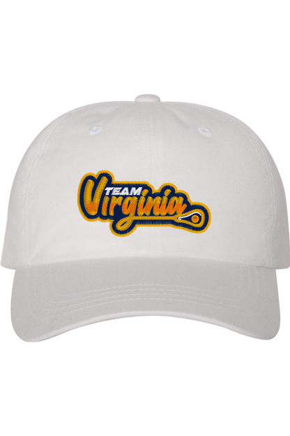 Team Virginia LC Embroidered Dad Hat Signature Lacrosse