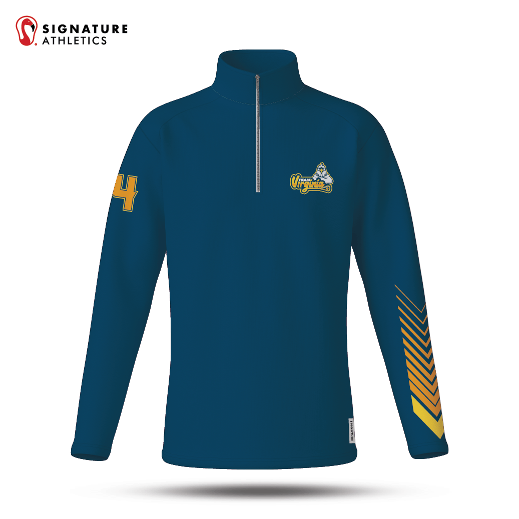 Team Virginia Men's Quarter Zip Signature Lacrosse