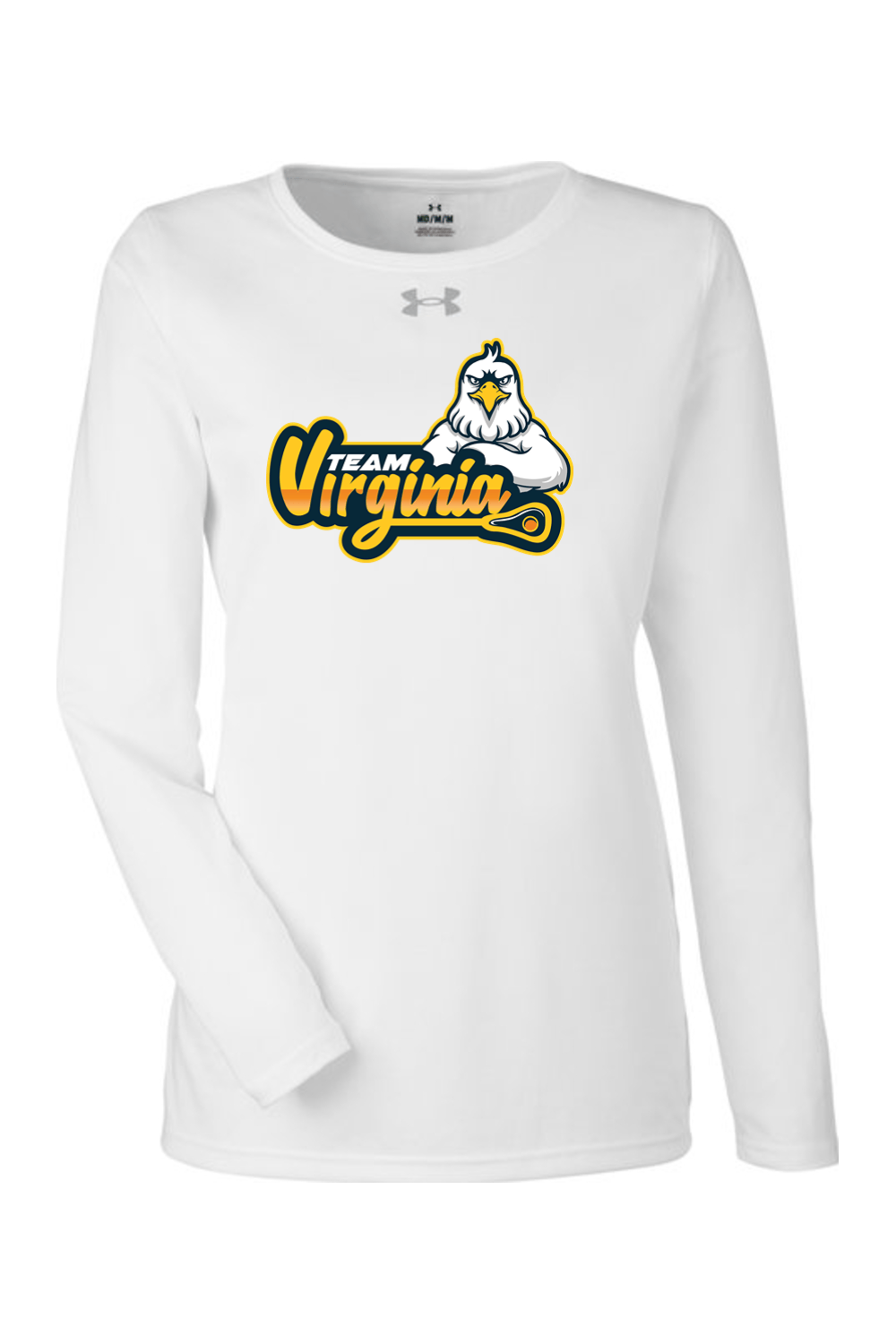 Team Virginia Under Armour Ladies' Team Tech Long-Sleeve T-Shirt Signature Lacrosse