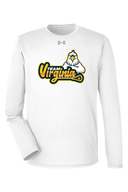 Team Virginia Under Armour Men's Team Tech Long-Sleeve T-Shirt Signature Lacrosse