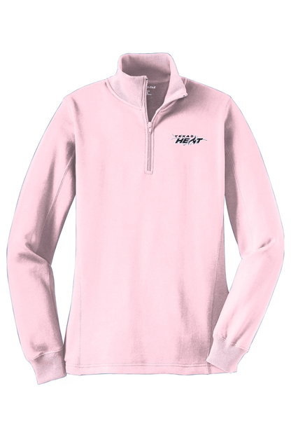 Texas Heat Adult Women's Embroidered Quarter-Zip Pullover Signature Lacrosse