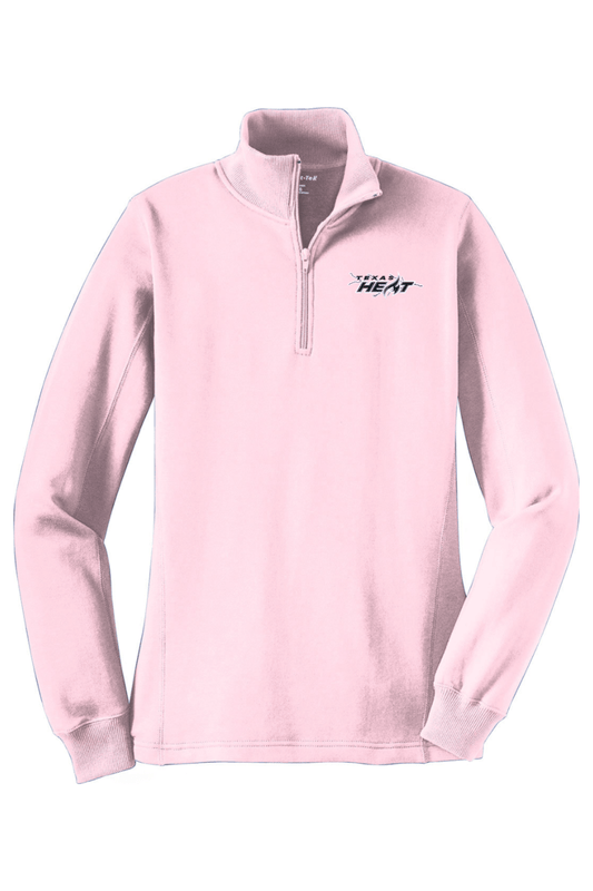 Texas Heat Adult Women's Embroidered Quarter-Zip Pullover Signature Lacrosse