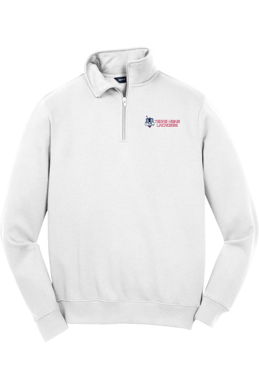 Texas Mens Lacrosse Adult Embroidered Quarter-Zip Pullover Signature Lacrosse
