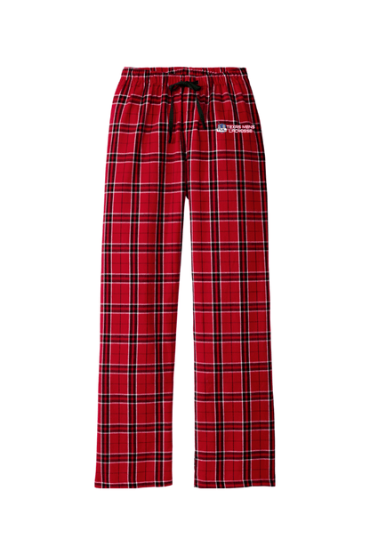 Texas Mens Lacrosse Adult Women's Flannel Plaid Pants Signature Lacrosse