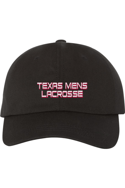 Texas Mens Lacrosse Embroidered Dad Hat Signature Lacrosse
