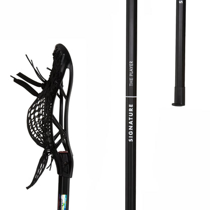 The Player Pro - Complete Universal Lacrosse Stick for Men | Carbon Fiber Signature Lacrosse